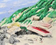 Dinghies on the Beach